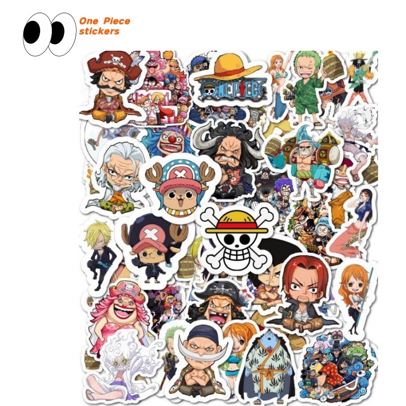 Mobile Electronics Gadgets - Cartoon anime One Piece notitieboek sticker