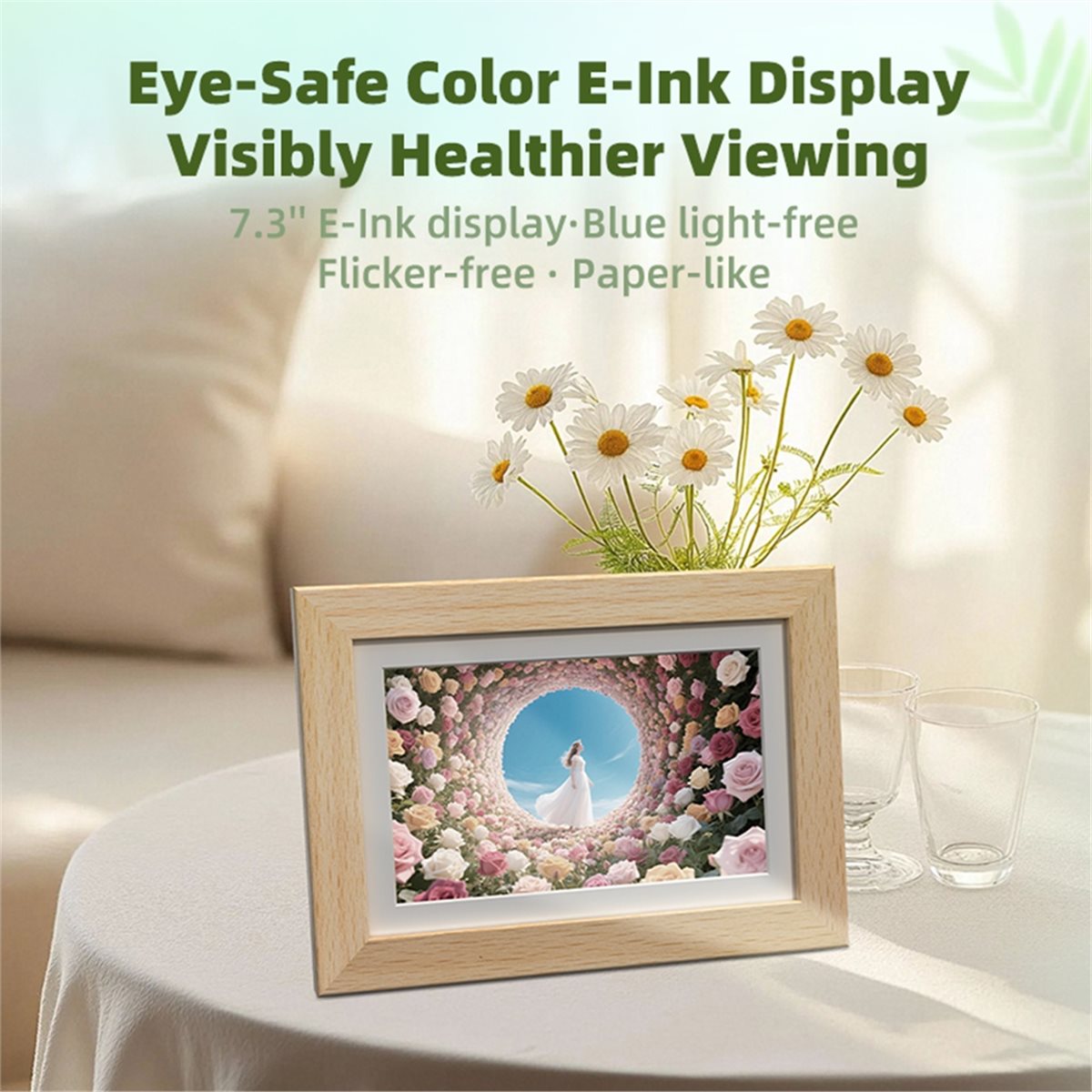 A73T 7,3'' kleuren e-ink-displ - Digital Photo Frame Wifi recensie en prijs
