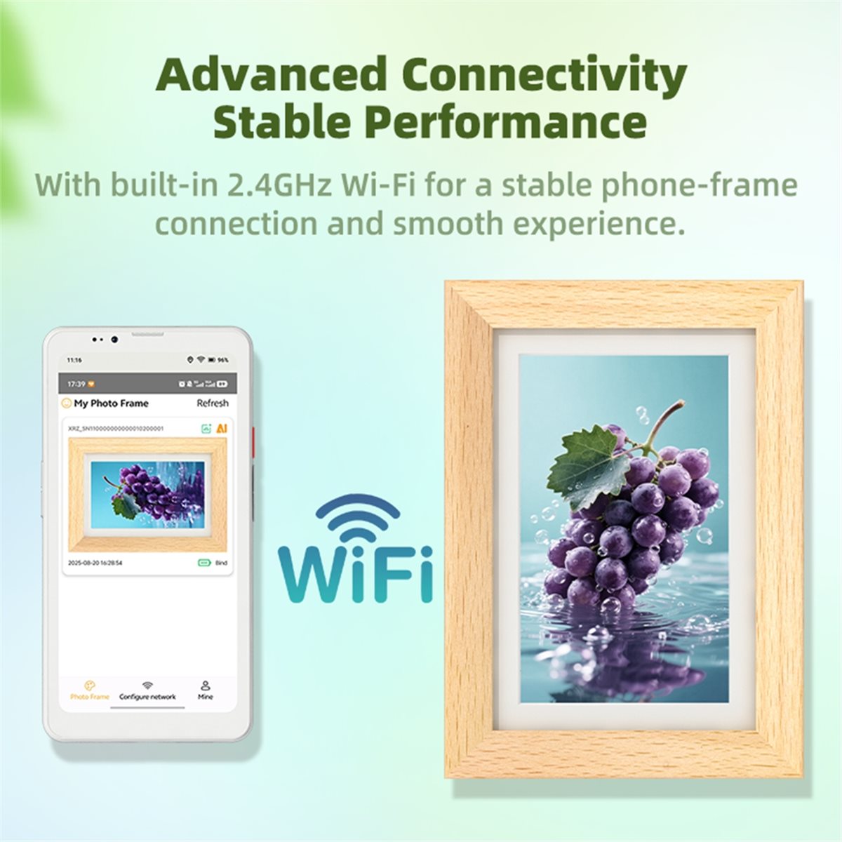 A73T 7,3'' kleuren e-ink-displ - Digital Photo Frame Wifi recensie en prijs