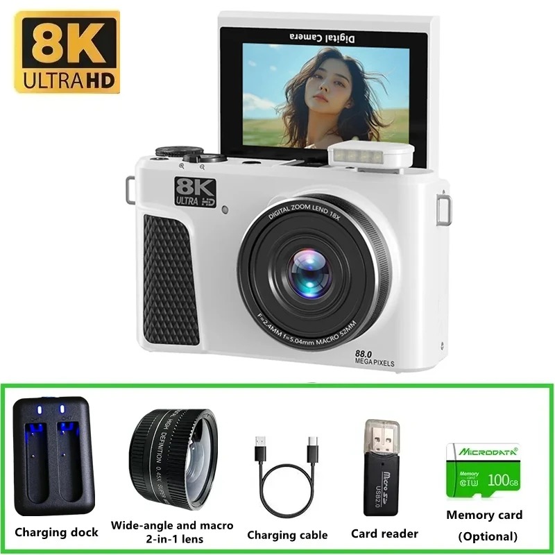 WD300 8K digitale camera 88MP  - Digital Photo Frame Wifi recensie en prijs