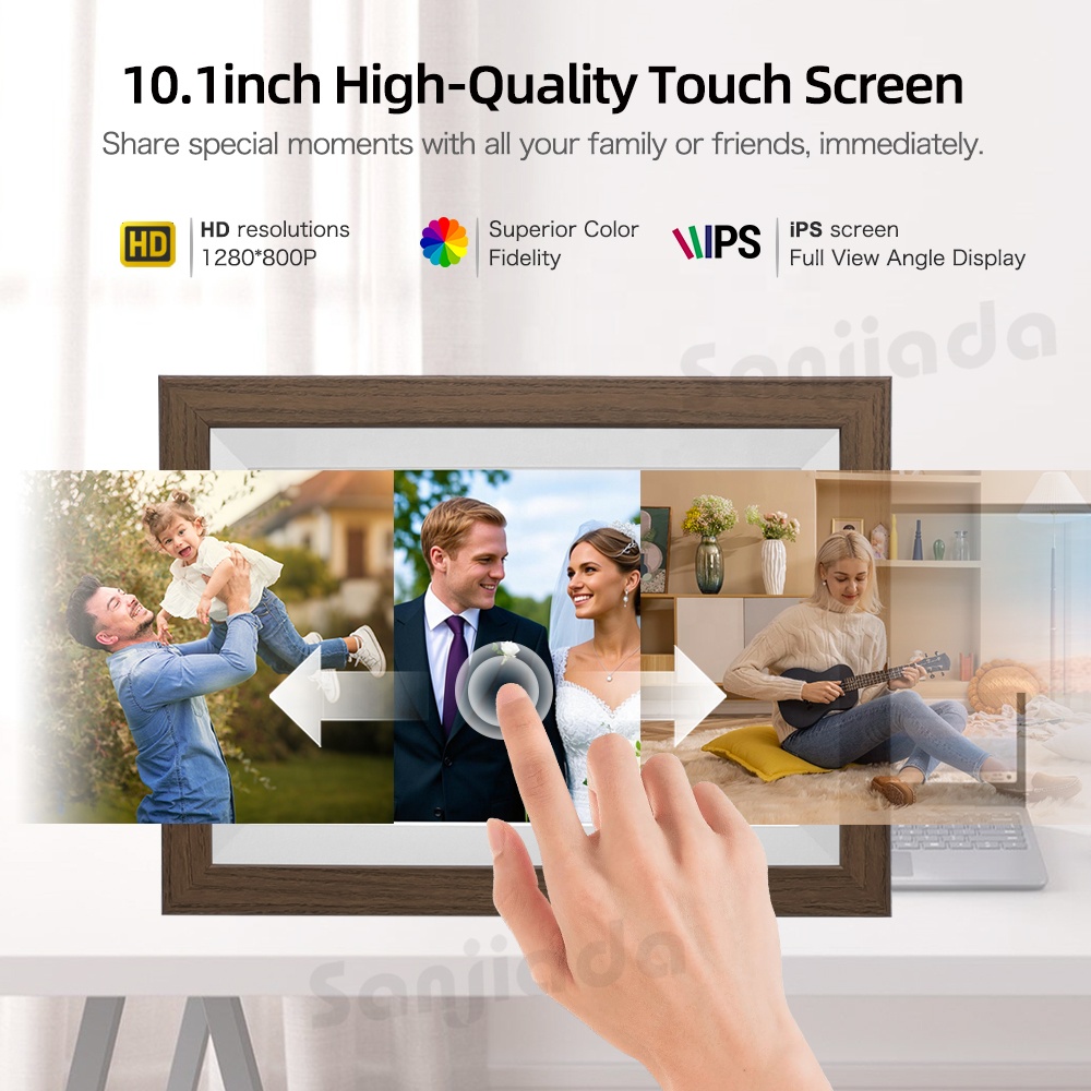 10,1 inch WiFi digitale fotoli - Digital Photo Frame Wifi recensie en prijs