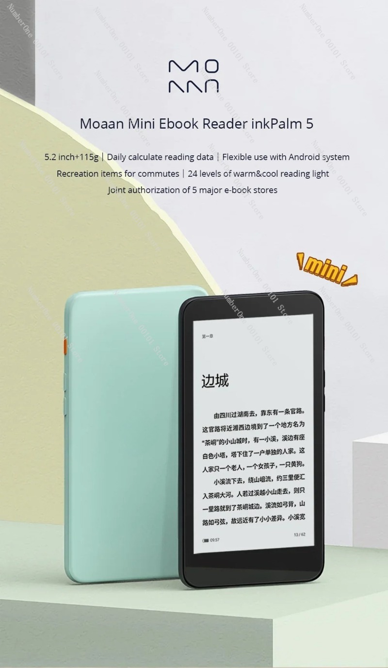 5,2 inch e-inklezer 300 PPI An - E-Ink Tablet Reader recensie en prijs