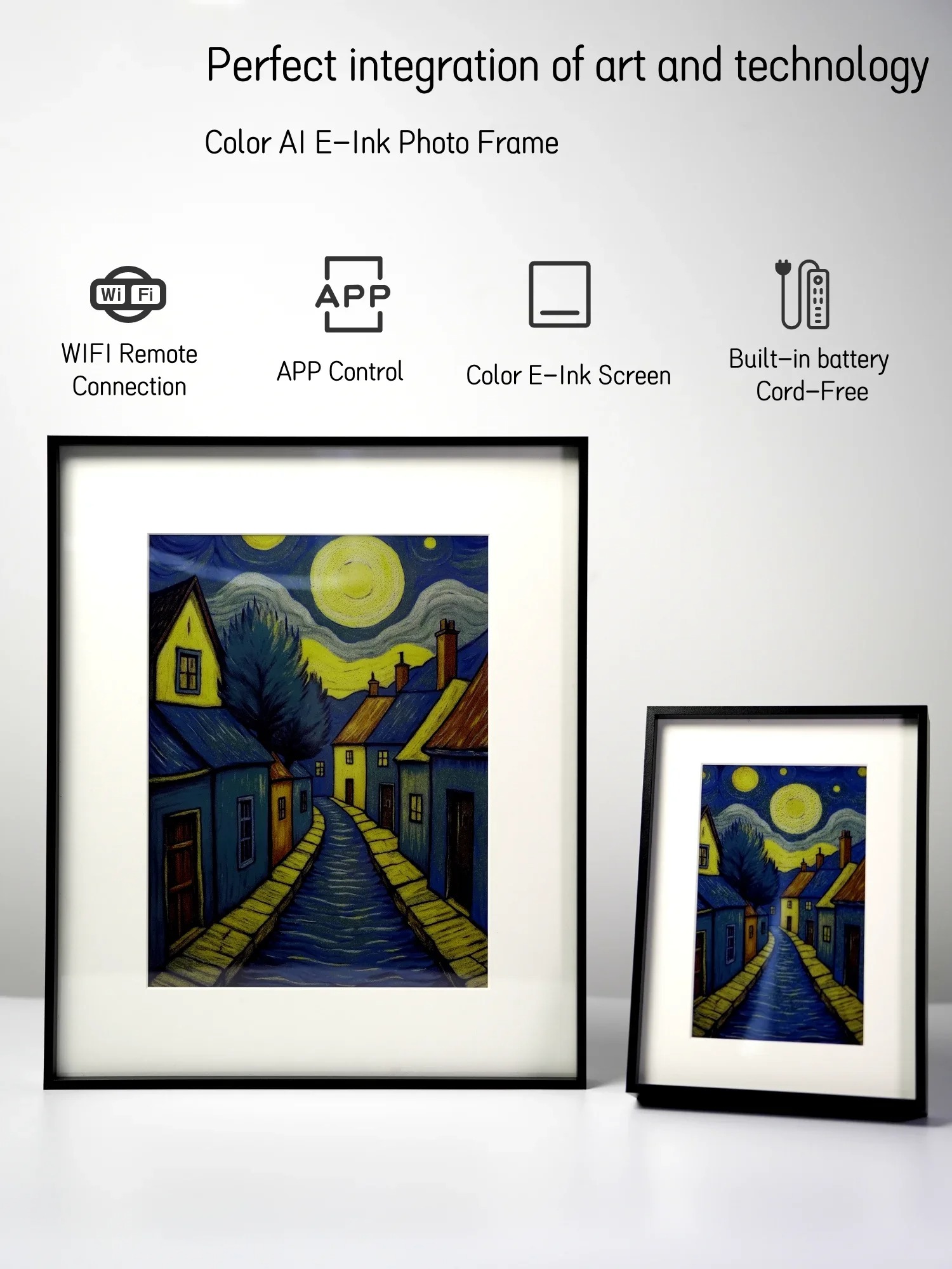 Hindetel 7,3 inch wandgemontee - Digital Photo Frame Wifi recensie en prijs