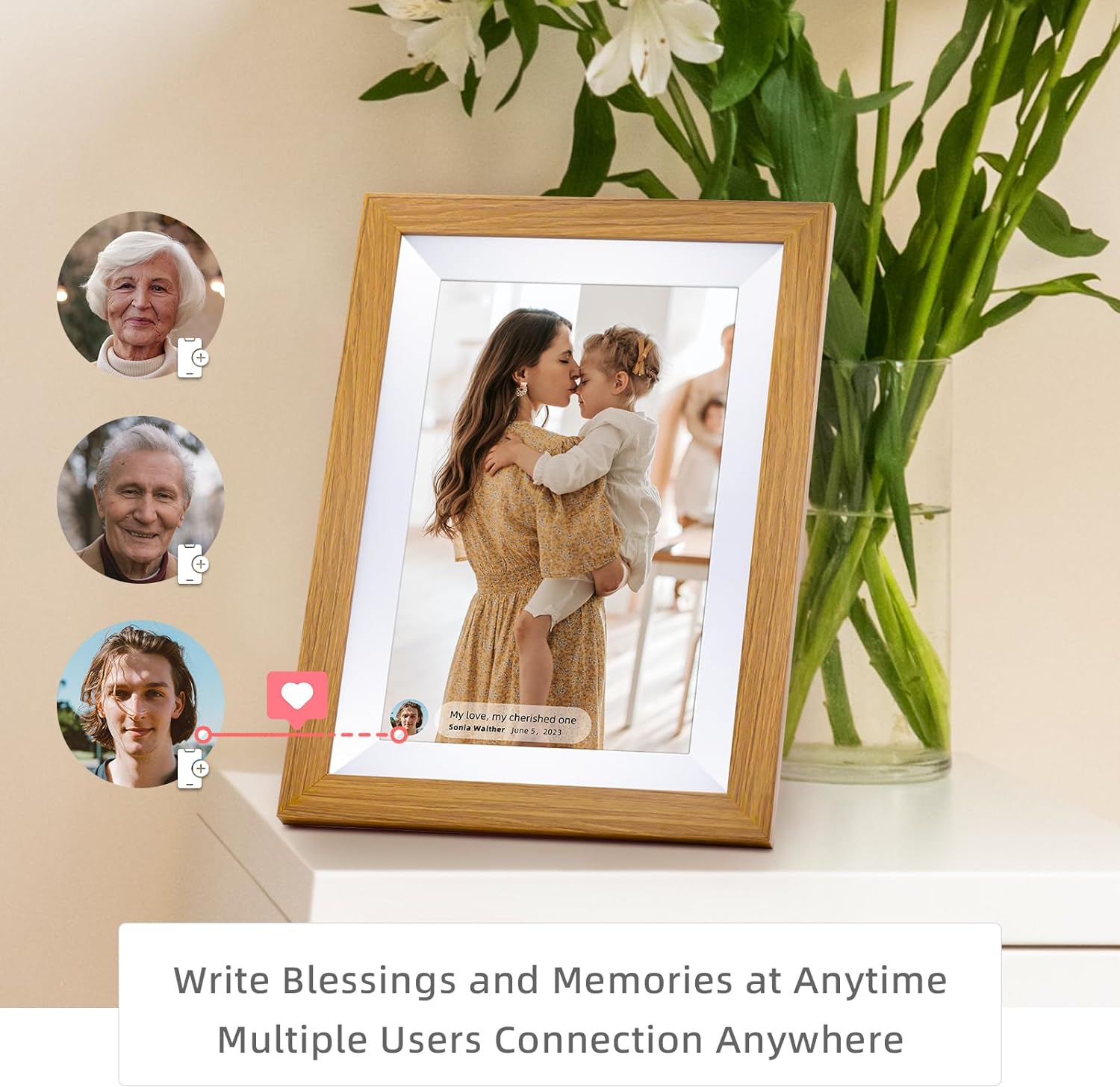 LCD touchscreen 32GB opslag Wi - Digital Photo Frame Wifi recensie en prijs