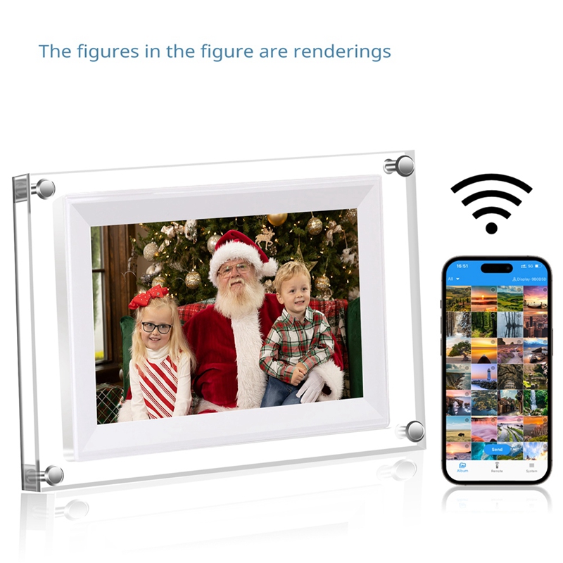 Nieuwe 7-inch transparante acr - Digital Photo Frame Wifi recensie en prijs