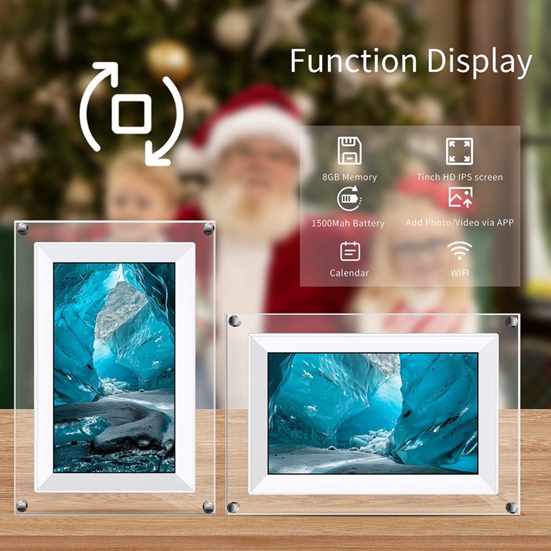 Nieuwe 7-inch transparante acr - Digital Photo Frame Wifi recensie en prijs