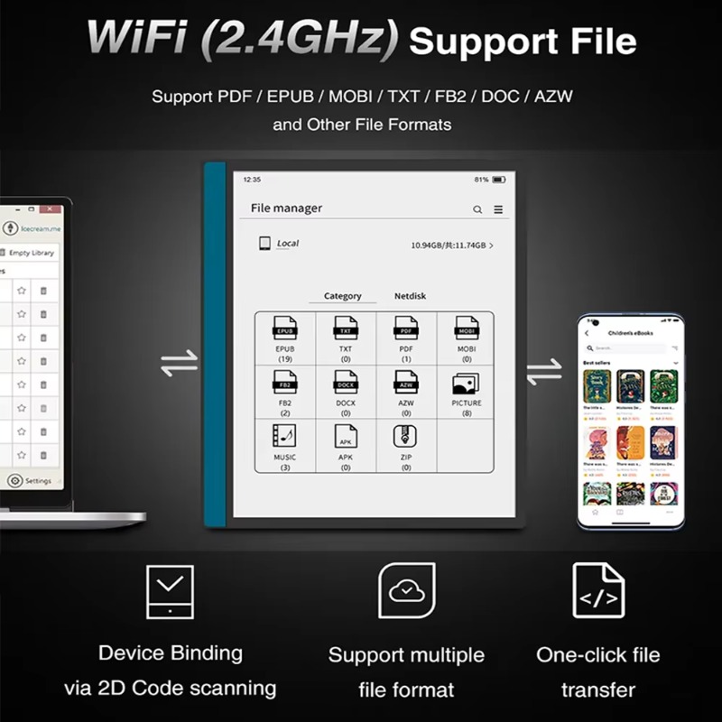 10,3 inch E-Ink tablet typewri - E-Ink Tablet Reader recensie en prijs